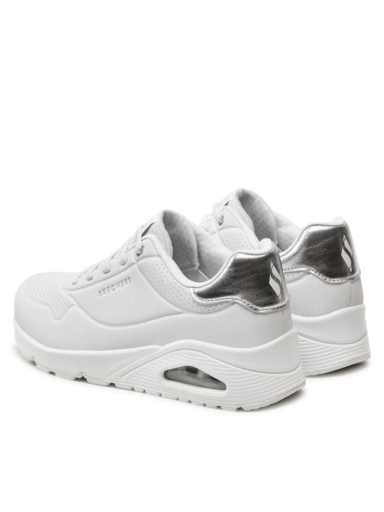 Skechers Uno Stand On Air 155196-WSL ženske tenisice bijelo/srebrne