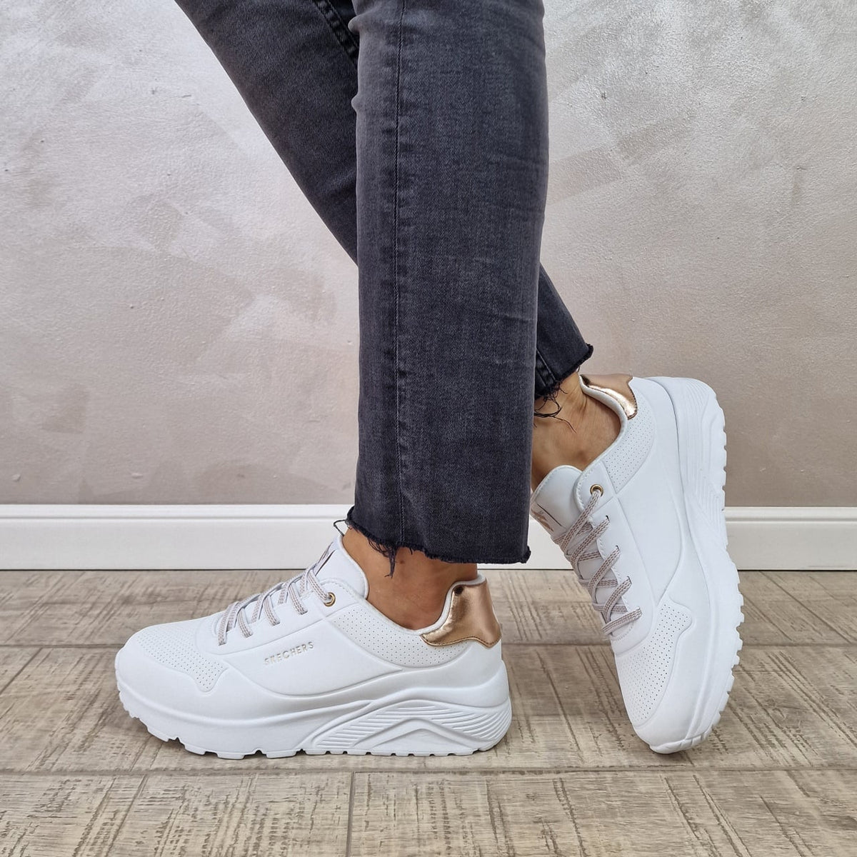 Skechers UNO LITE dječije patike 310384L-WHT