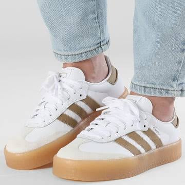 Ženske tenisce Adidas Samba E JQ0982 bijelo/zlatne