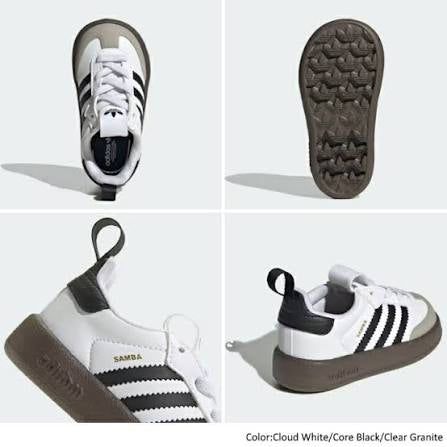 Djecije infants tenisice Adifoam Samba IH3506 bijelo crne