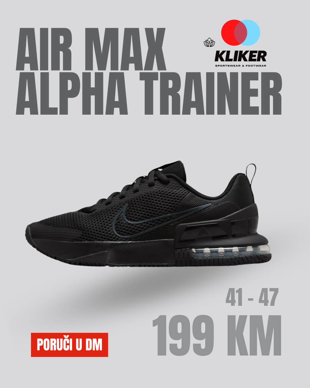 Nike Air Max Alpha Trainer 6 muške tenisice crne