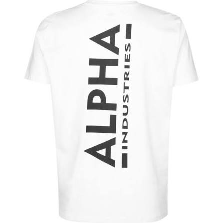 Alpha Industries Backprint T muška majica - bijela 128507-09 - Kliker doo Siroki Brijeg