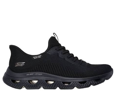 Skechers Slip-ins BOBS Sport Arc Waves ženske tenisice - crne 117629-BBK