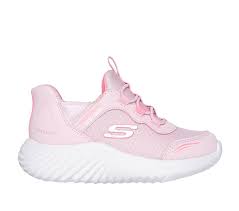 Skechers Slip-ins Bounder Simple Cute dječje tenisice - svijetloružičaste 303585N-LTPK