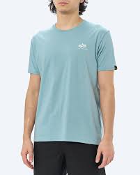 Alpha Industries Basic Small Logo T muška majica - sivo-plava 188505-134