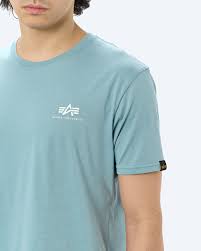 Alpha Industries Basic Small Logo T muška majica - sivo-plava 188505-134